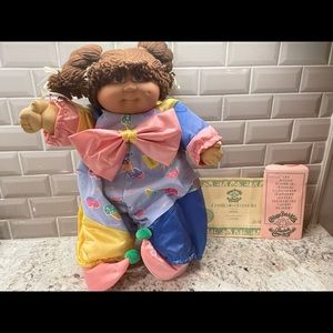 Vintage 1980s Female Clown Cabbage Patch Doll